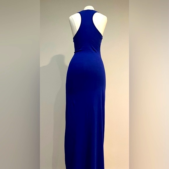 FOREVER 21 BLUE SLEEVELESS SCOOP NECK MAXI DRESS - Picture 6 of 9